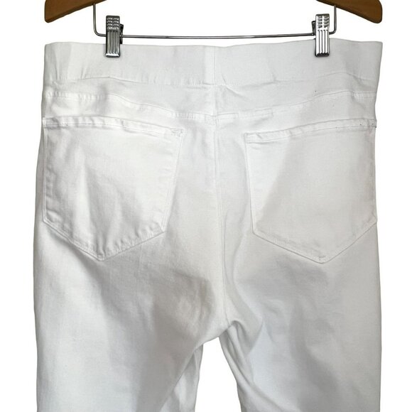 NOT YOUR DAUGHTERS JEANS WHITE ALINA PULL ON ANKLE SIZE 14 - Picture 9 of 11